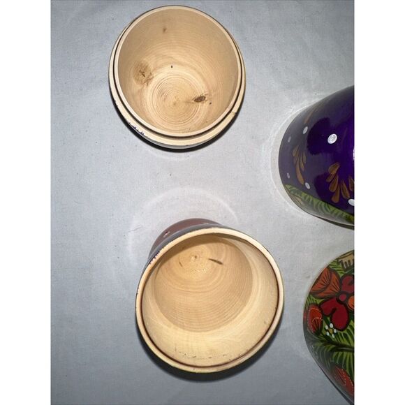 Russian Babushka‎ Handpainted Nesting Doll 10Dolls Matryoshka - Picture 12 of 15